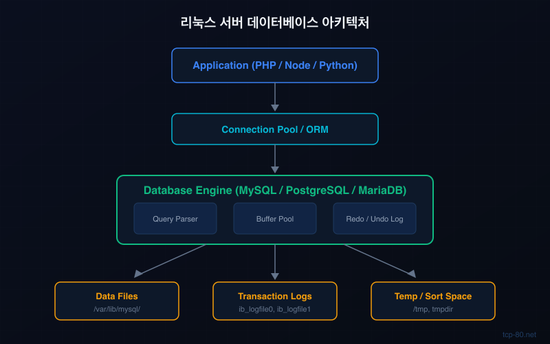 리눅스 서버 데이터베이스 아키텍처